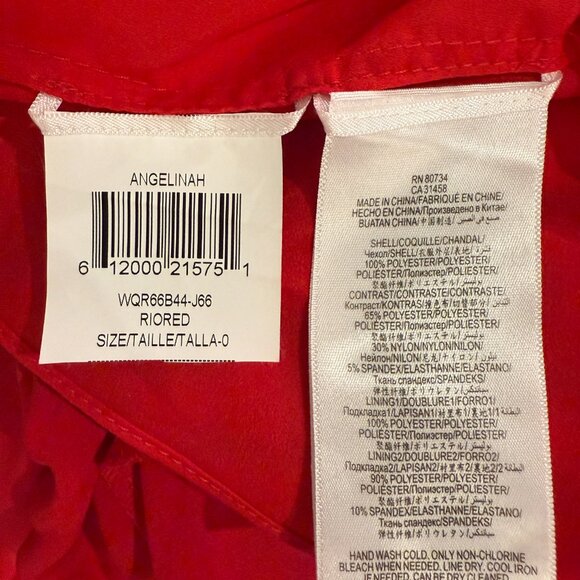 BCBGMAXAZRIA Red Cutout Back Gown - Picture 10 of 10